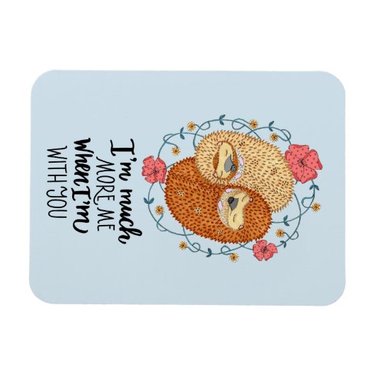 More Me With You Hedgehogs マグネット (横)