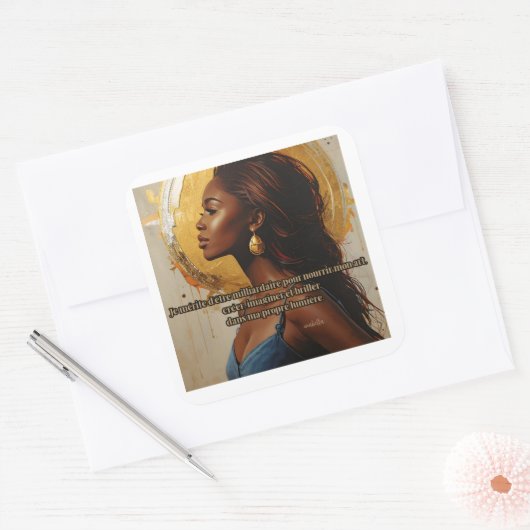 More motivational version スクエアシール (封筒)