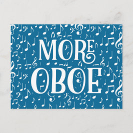More Oboe - 青白の音楽 ポストカード