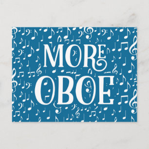 More Oboe - 青白の音楽 ポストカード