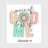 More of God & Less of Me – 信仰シール シール (シート)