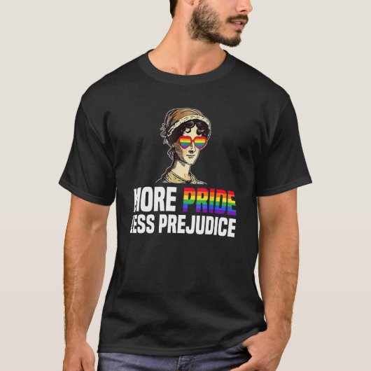 More Pride Less Prejudice Lgbt Gay Proud Ally Prid Tシャツ (正面)