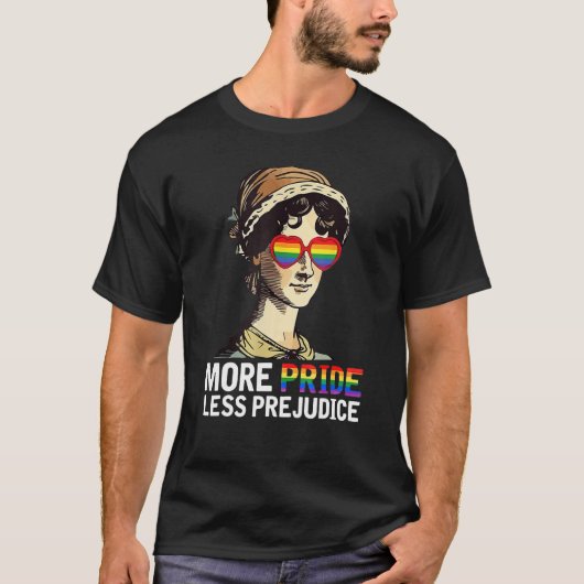 More Pride Less Prejudice Lgbt Gay Proud Ally Prid Tシャツ (正面)