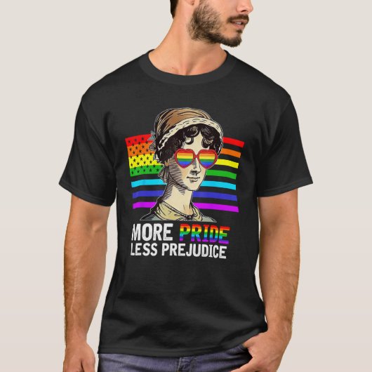 More Pride Less Prejudice Lgbt Gay Proud Ally Prid Tシャツ (正面)