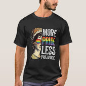 More Pride Less Prejudice LGBT Pride Month Gay LGB Tシャツ (正面)