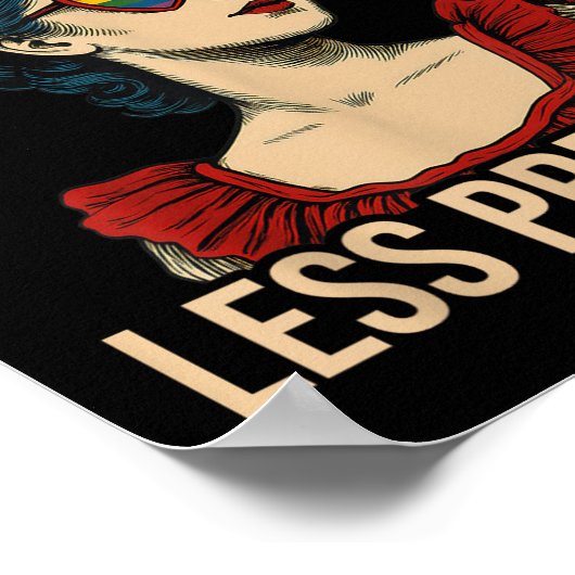 More Pride Less Prejudice Pride Month Gay Lesbian  ポスター (角)