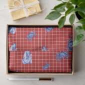 More Red and Navyシリーズ航海のデザイン11 薄葉紙 (ギフト)