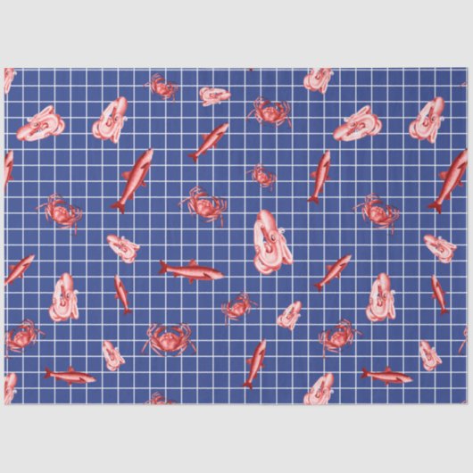 More Red and Navyシリーズ航海のデザイン6 薄葉紙 (正面)