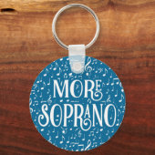 More Soprano - Blue White Singer キーホルダー (正面)