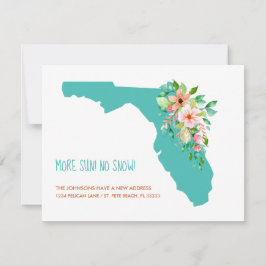 More Sun No Snow Floridaマップフローラ新しい住所 案内状