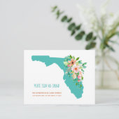 More Sun No Snow New Addressフロリダの地図 案内ポストカード (スタンド正面)