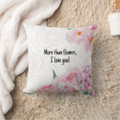 More than flowers, I love you  クッション (ブランケット)