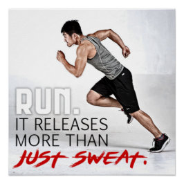 More Than Just Sweat Motivational Poster ポスター