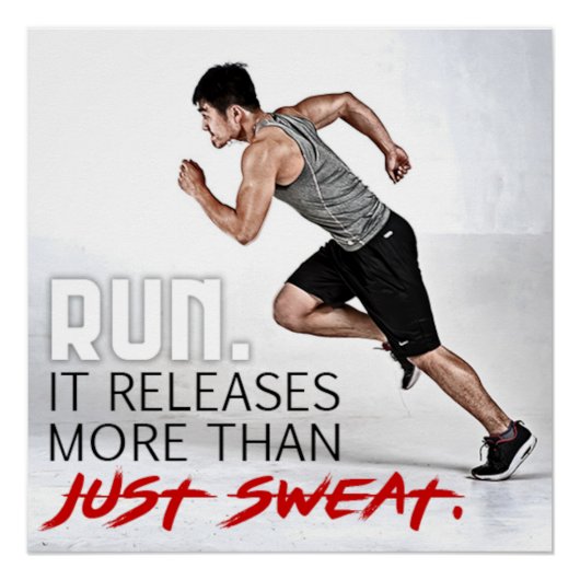 More Than Just Sweat Motivational Poster ポスター (正面)