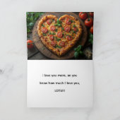 MORE THAN PIZZA, LOVE CARD サンキューカード (内部)