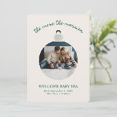 More the Merrier Christmas Baby Announcement シーズンカード (スタンド正面)