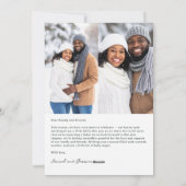 More The Merrier Holiday Pregnancy Announcement シーズンカード (裏面)