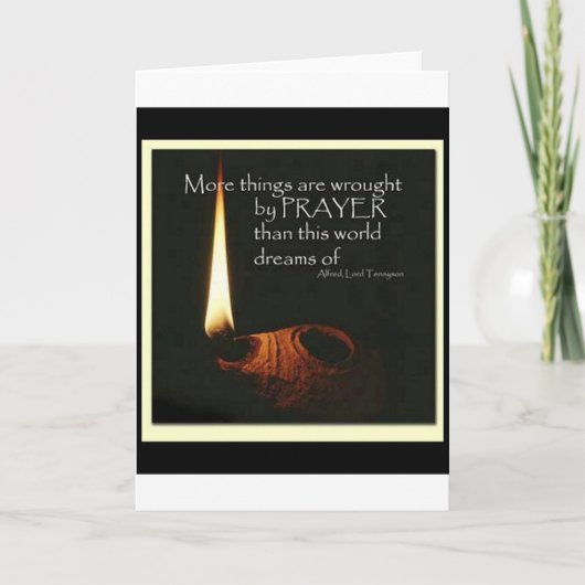 More Things Are Wrought By Prayer カード (正面)