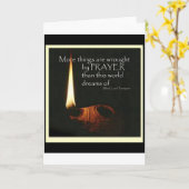 More Things Are Wrought By Prayer カード (黄色い花)