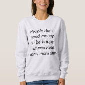 More Time Women's Basic Sweatshirt スウェットシャツ (正面)