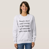 More Time Women's Basic Sweatshirt スウェットシャツ (正面フル)
