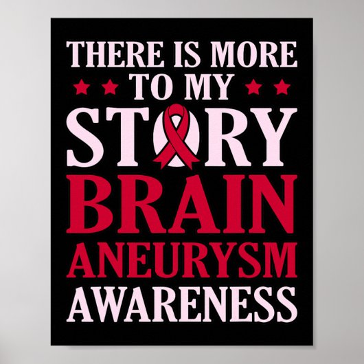 More To My Story Brain Aneurysm認識度月Gr ポスター (正面)