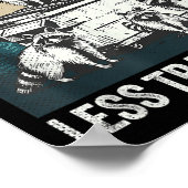 More Trash Can Less Trash Can't Retro Humor Funny ポスター (角)