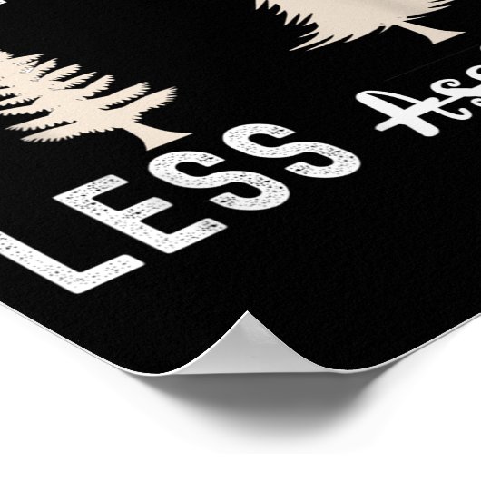 More Trees Less Holes Ugly Christmas Sweater  ポスター (角)