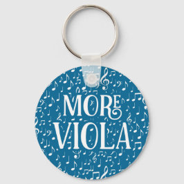 More Viola - Blue White Music キーホルダー