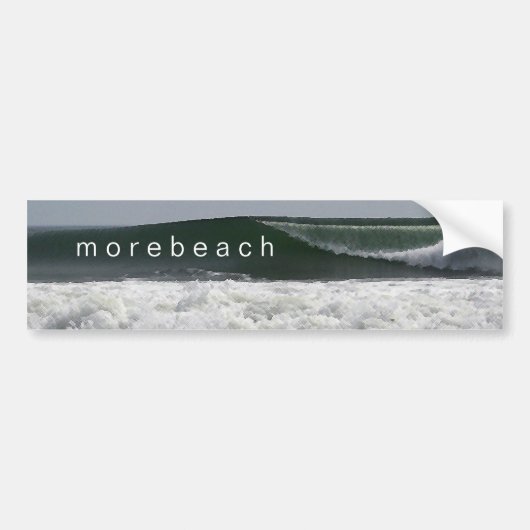 morebeachのバンパーステッカー バンパーステッカー (正面)