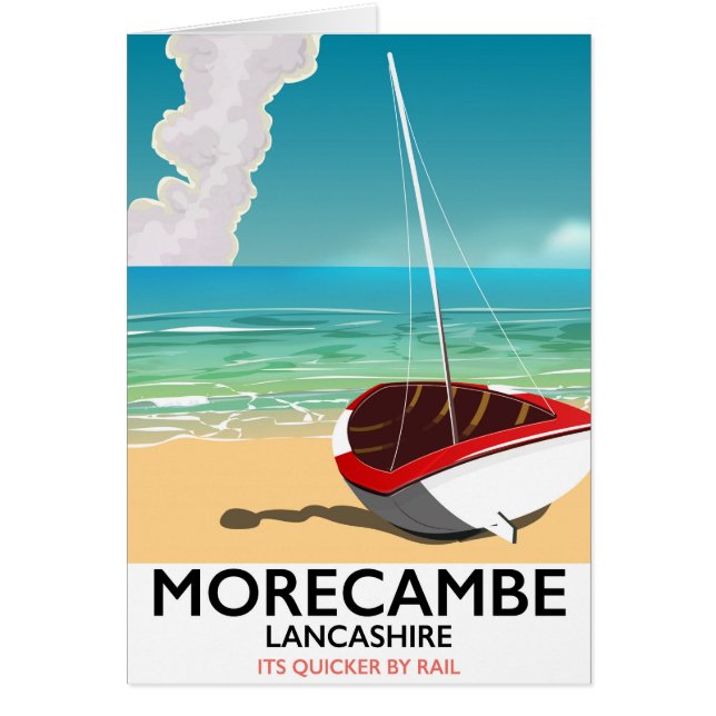 Morecambe, Lancashire Seaide旅行ポスター (正面)
