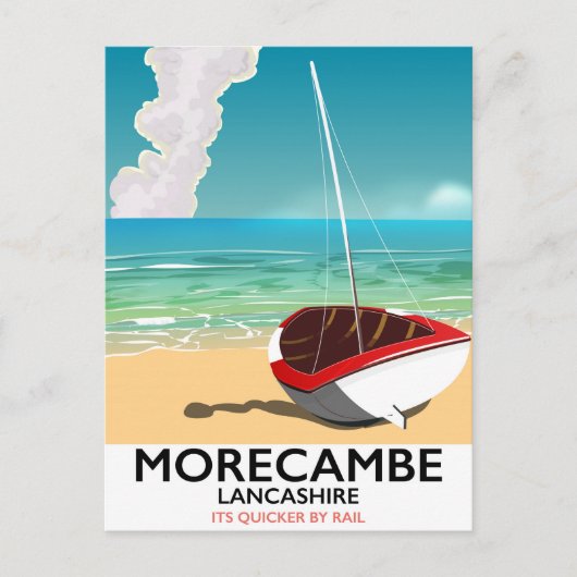 Morecambe, Lancashire Seaide旅行ポスター ポストカード (正面)
