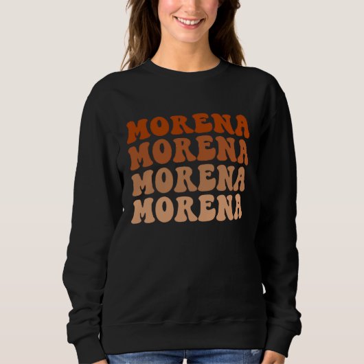Morena Cool Filipino Women Filipina Girl Pride スウェットシャツ (正面)