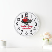 Morganの24時間ヴィンテージガレージ大時計 ラージ壁時計 (ホーム)