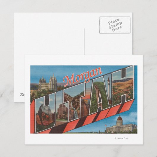 Morgan, UtahLarge Letter ScenesMorgan, UT ポストカード (正面/裏面)