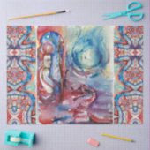 MORGANAエンチャントレスとドラゴン，ピンクブルーファンタジー 薄葉紙 (クラフト)