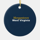 Morgantown、ウェストヴァージニアのオーナメント セラミックオーナメント (正面)
