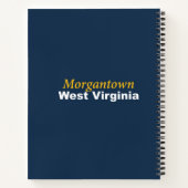 Morgantown, West Virginiaスパイラルノートブック ノートブック (裏面)