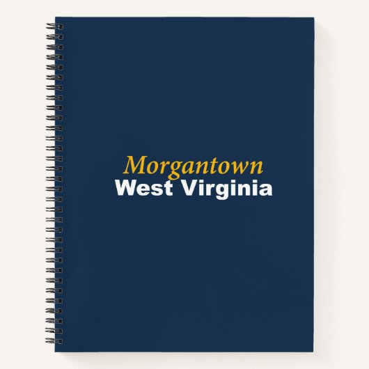 Morgantown, West Virginiaスパイラルノートブック ノートブック (正面)