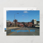 Morgantown WVのスカイラインの郵便はがきの写真 ポストカード (正面/裏面)