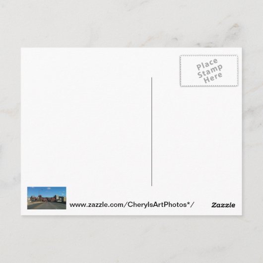 Morgantown WVのスカイラインの郵便はがきの写真 ポストカード (裏面)