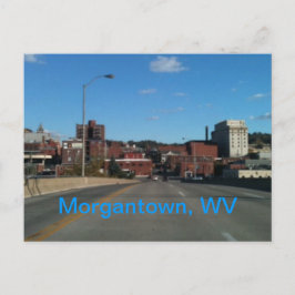Morgantown WVのスカイラインの郵便はがきの写真 ポストカード