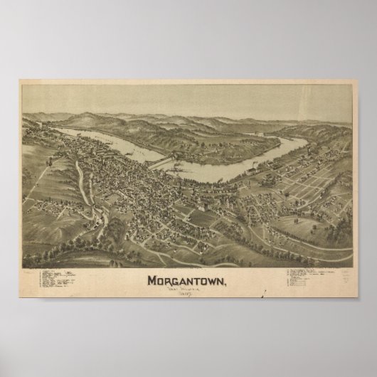 Morgantown, WV ポスター (正面)