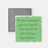 Morgens liegen bleiben マグネット (正面/裏面)