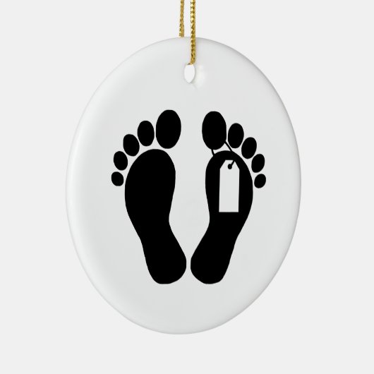 Morgue Feeシルエットとトウラベルオーナメント セラミックオーナメント (右)