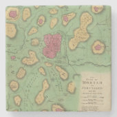 Moriahまたはエルサレムの土地 ストーンコースター (正面)