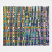 MORIAN HYPERDRIVEの中心の巻上げ フリースブランケット (正面(横))