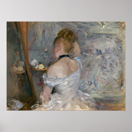 Morisot – トイレで若い女性1880 ポスター (正面)