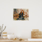 Morisot – 女遊の子と犬1892 ポスター (キッチン)