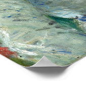 Morisot – 麦藁帽子をかぶった若い女性 ポスター (角)